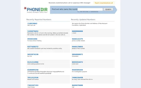 www.phonedir.in