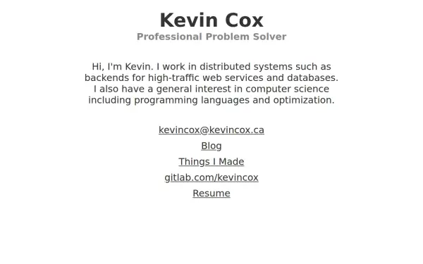 kevincox.ca