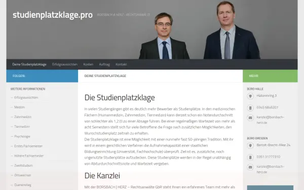 www.studienplatzklage.pro