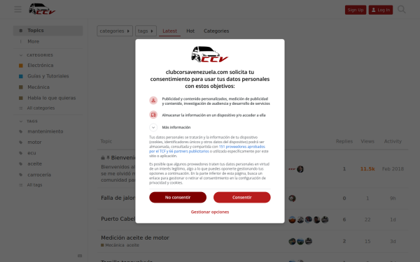clubcorsavenezuela.com