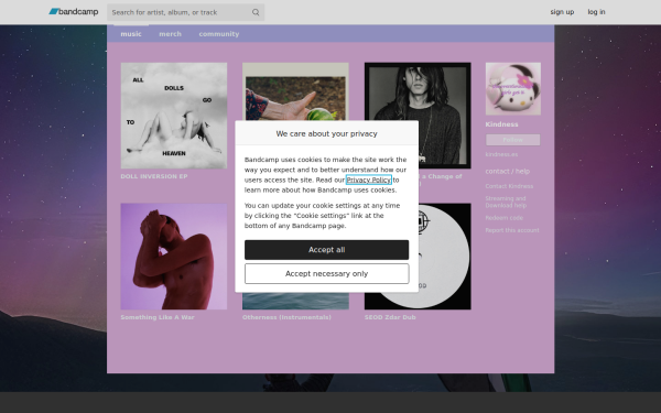 kindness.bandcamp.com