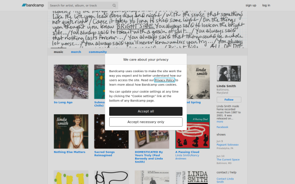 lindasmith2.bandcamp.com