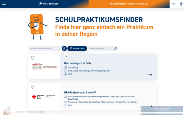 schulpraktikumsfinder.de