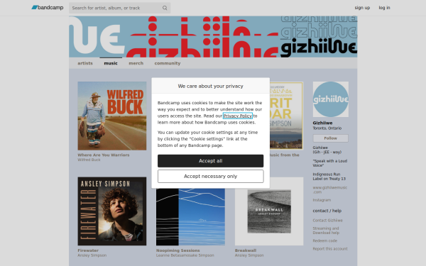 gizhiiwe.bandcamp.com