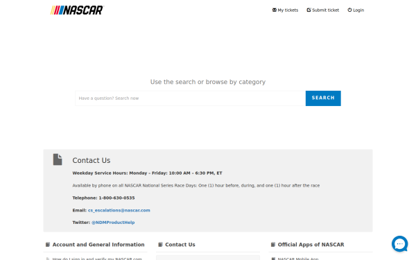 support.nascar.com