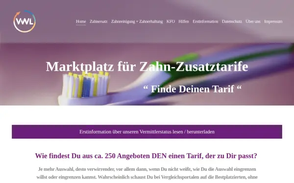 www.zahntarif.de