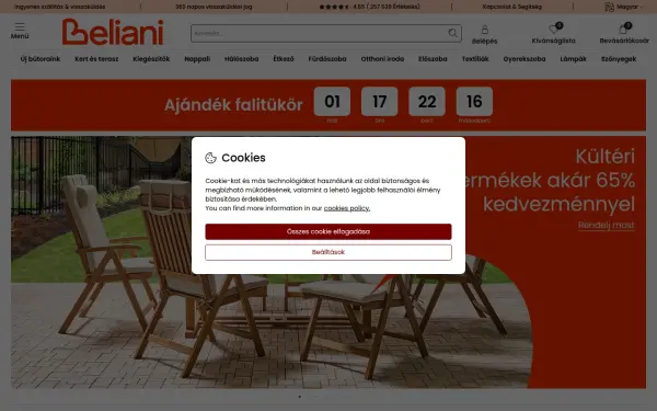 www.beliani.hu
