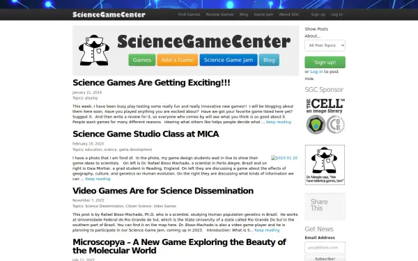 www.sciencegamecenter.org