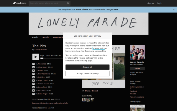 thelonelyparade.bandcamp.com