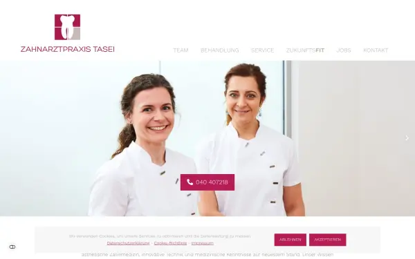 www.zahnarztpraxis-tasei.de