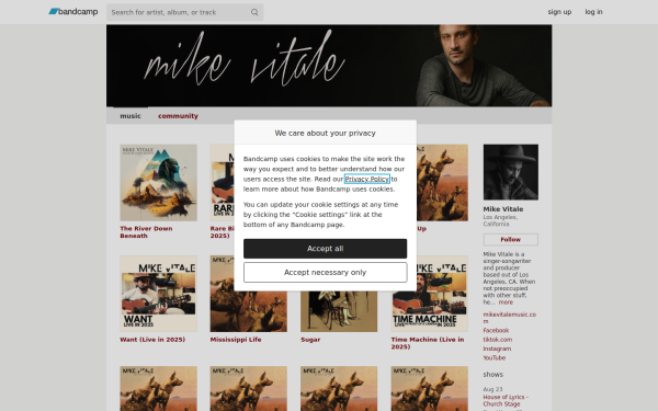 mikevitalemusic.bandcamp.com