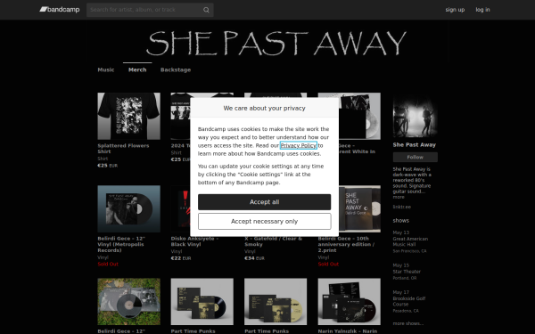 shepastawayofficial.bandcamp.com