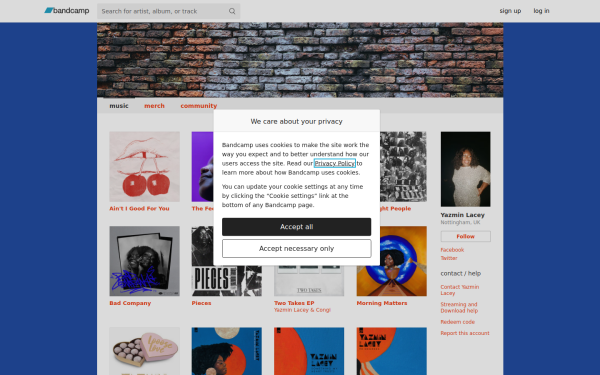 yazminlacey.bandcamp.com