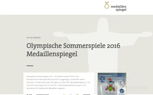 www.medaillenspiegel.de