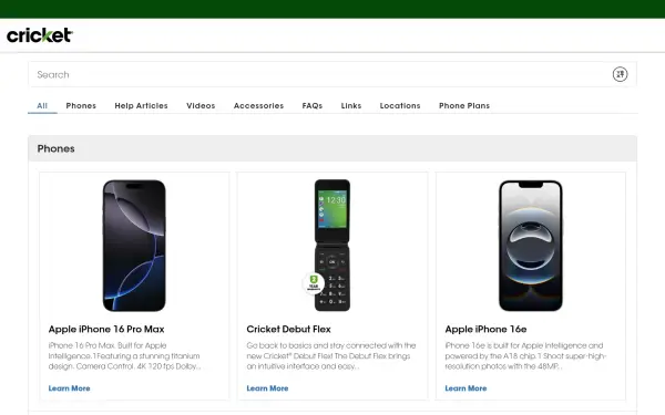 search.cricketwireless.com