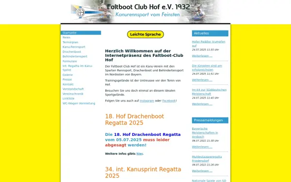 www.faltbootclub-hof.de