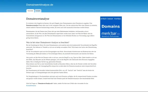 www.domainwertanalyse.de