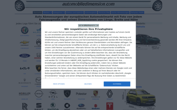 de.automobiledimension.com
