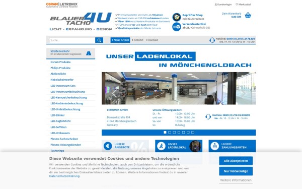 www.blauertacho4u.de