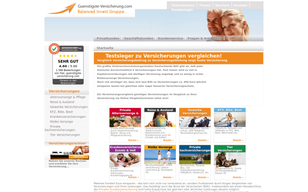 www.guenstigste-versicherung.com