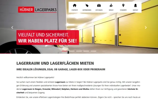 www.huebner-lagerparks.de