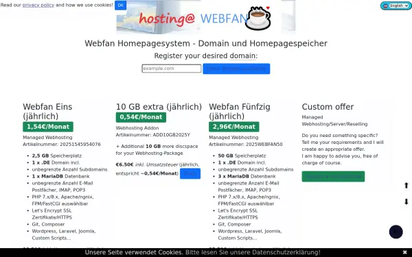 domainundhomepagespeicher.de