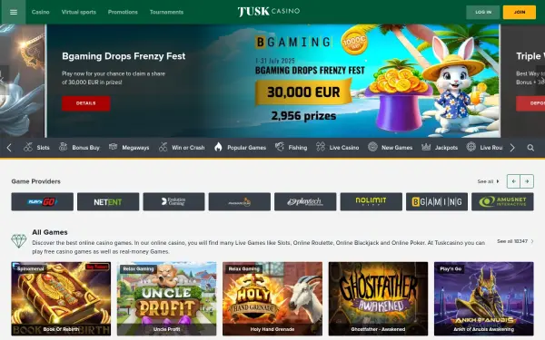 www.tuskcasino.com