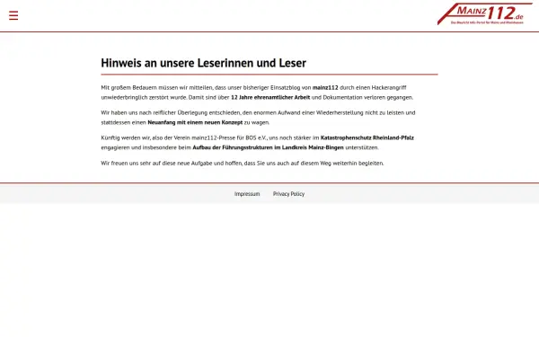 mainz112.de
