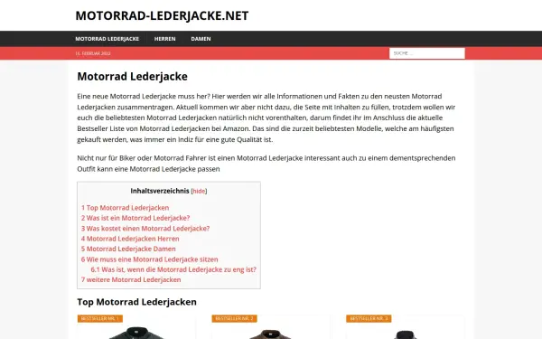 motorrad-lederjacke.net