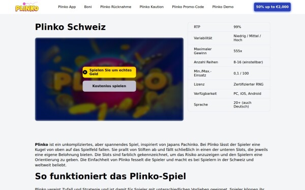 plinkocasino.ch
