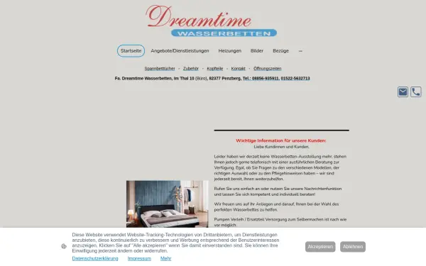 www.dreamtime-wasserbetten.de