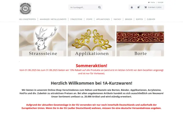 www.1a-kurzwaren.de