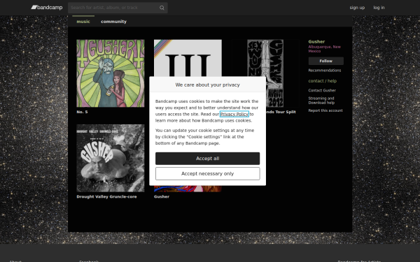 gusher.bandcamp.com