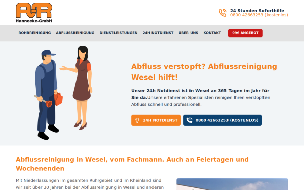 www.wesel-abflussreinigung.de