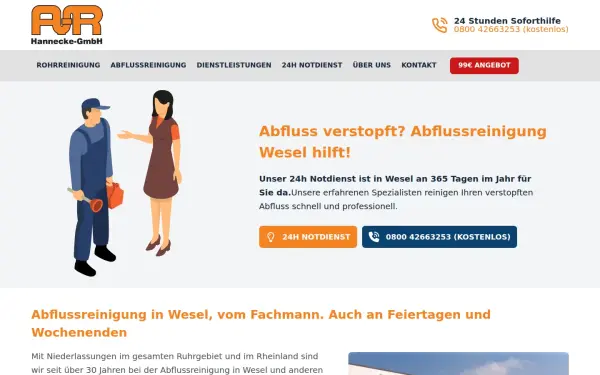 www.wesel-abflussreinigung.de