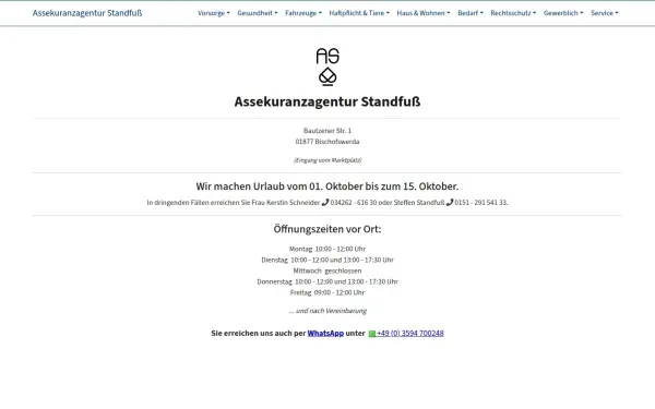 www.assekuranzagentur-standfuss.de