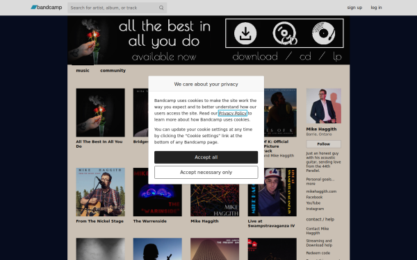mikehaggith.bandcamp.com