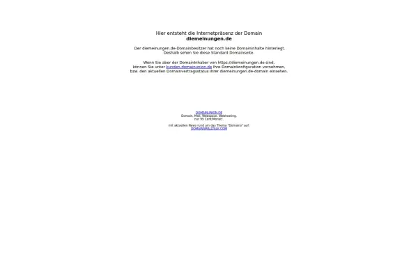 www.diemeinungen.de