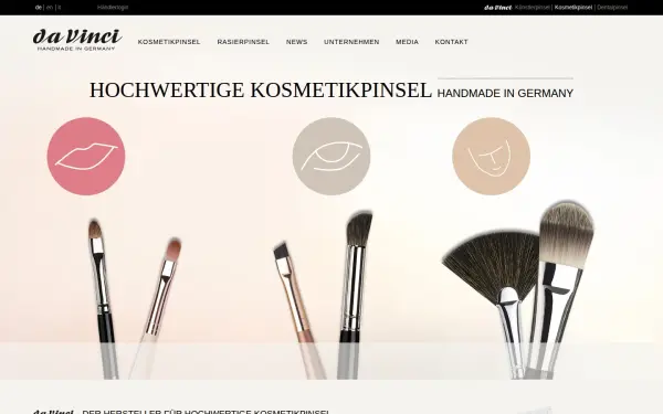 www.davinci-kosmetikpinsel.de