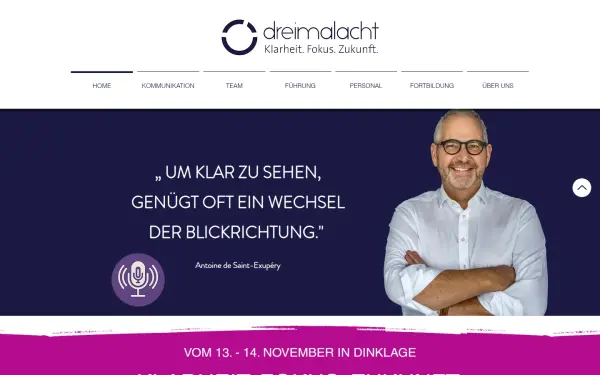 www.dreimalacht.com