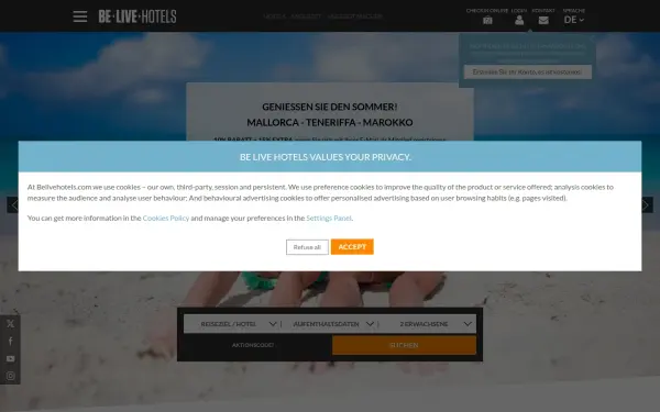 www.belivehotels.com