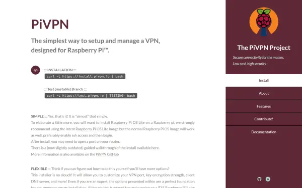 www.pivpn.io