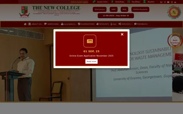 thenewcollege.edu.in