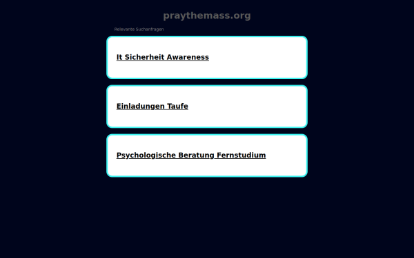 praythemass.org