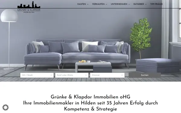 www.gruenke-klapdor-immobilien.de