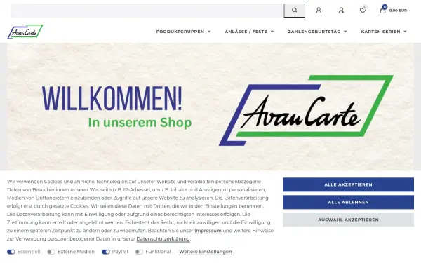 www.avancarte-shop.de