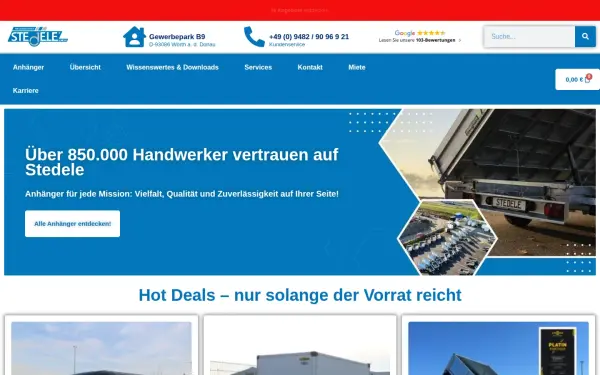 anhaengercenter-stedele.de
