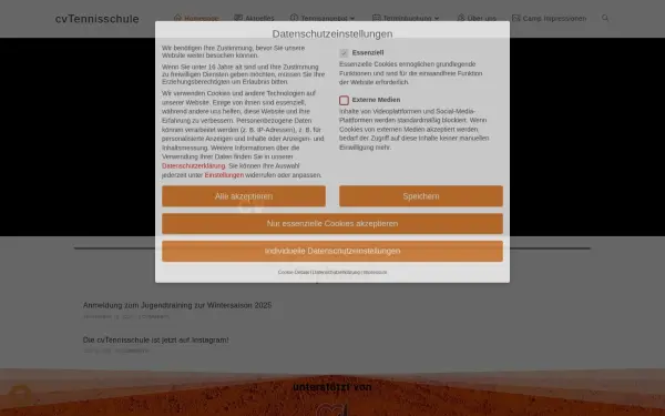 cv-tennisschule.com