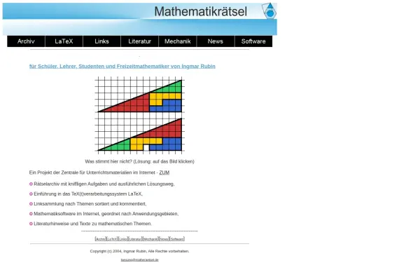 www.matheraetsel.de