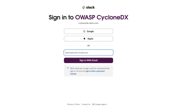 cyclonedx.slack.com